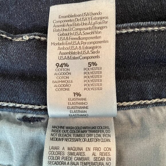 Mother The Hustler Roller Sneak Jeans – “Karaoke in Kyoto” Dark Wash – Size 30 - Picture 8 of 8